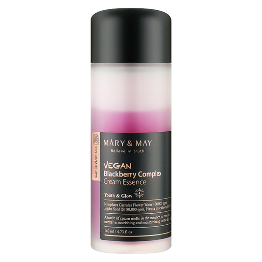 Mary&May Vegane Brombeer-Komplex-Creme-Essenz - 140 ml - Intensiv feuchtigkeitsspendende Creme-Essenz