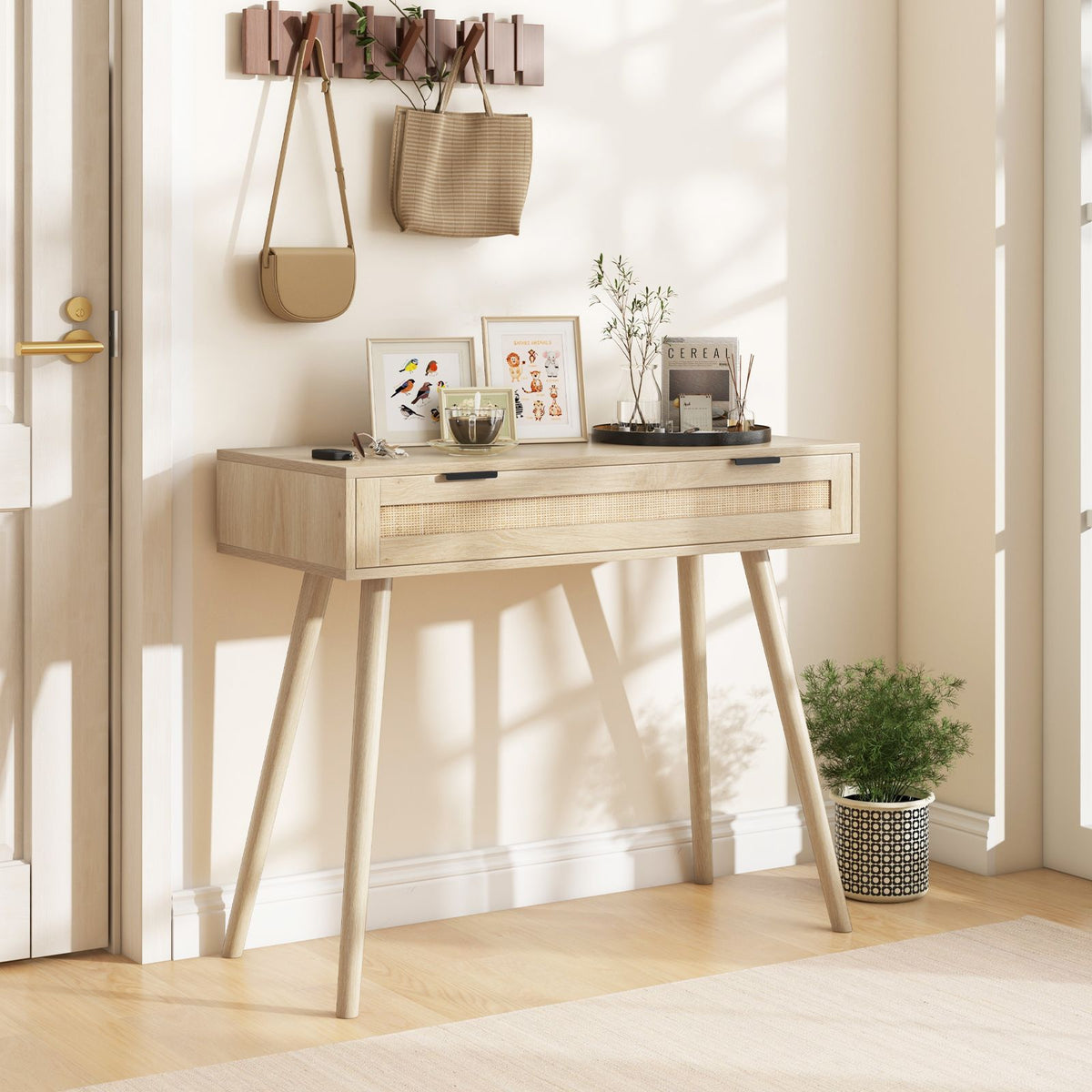 Coast Konsolentisch mit Schublade - Max. 60 kg - 88 x 40 x 77 cm - Naturlook
