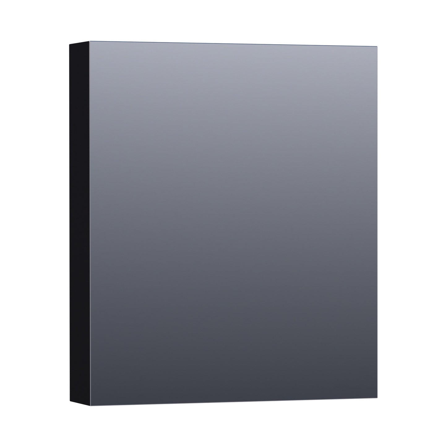 Brauer Dual 60 Spiegelschrank - 60 cm - schwarz - mit Beleuchtung und Doppelspiegel