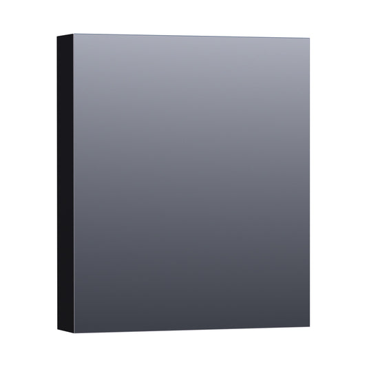 Brauer Dual 60 Spiegelschrank - 60 cm - schwarz - mit Beleuchtung und Doppelspiegel