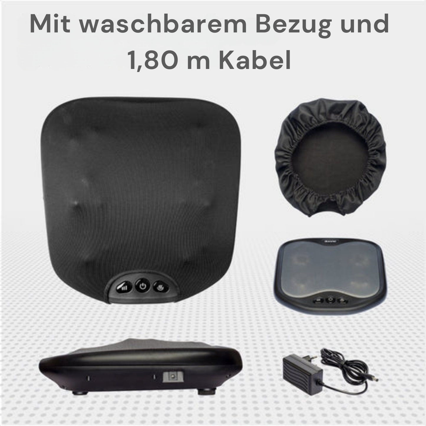 Auronic - Fußmassagegerät - 18 Shiatsu-Massageköpfe - Wärmefunktion - Schwarz