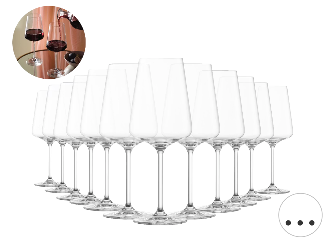 Schott Zwiesel Passionata Rotweingläser - Tritan-Kristallglas - Spülmaschinentauglich - 560 ML - 94 x 94 x 238 mm - 12er Set