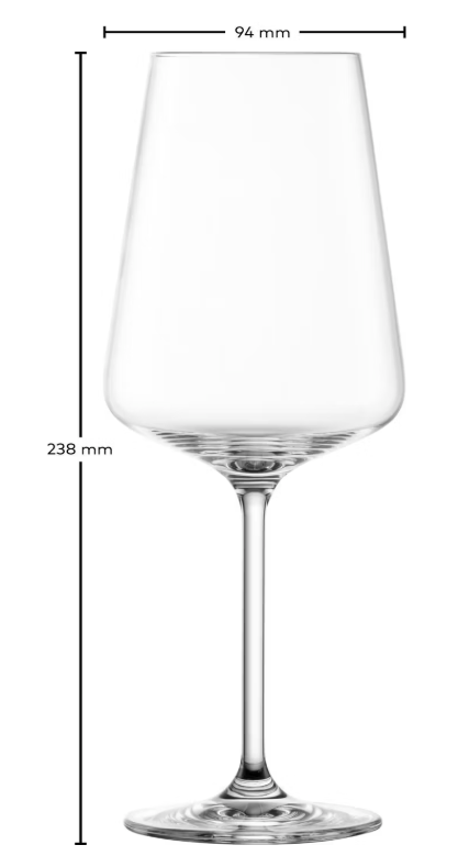 Schott Zwiesel Passionata Rotweingläser - Tritan-Kristallglas - Spülmaschinentauglich - 560 ML - 94 x 94 x 238 mm - 12er Set