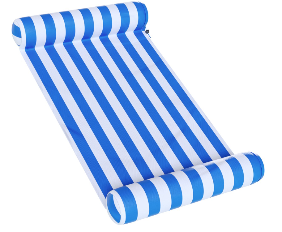 Travelly - Luxus Wasserhängematte - Hängematte - Luftmatratze - Luftmatratze Pool - Wasserhängematte - Blau