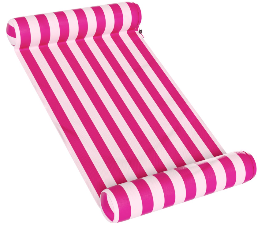 Travelly - Luxus-Wasserhängematte - Hängematte - Luftmatratze - Luftmatratze Pool - Wasserspielzeug - Wasserhängematte - Pink