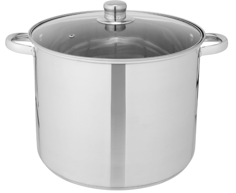 Infinity Goods Schmortopf - Glasdeckel - 16.5L - 30 CM - Induktion Gas Keramik - Spülmaschinenfest - Edelstahl