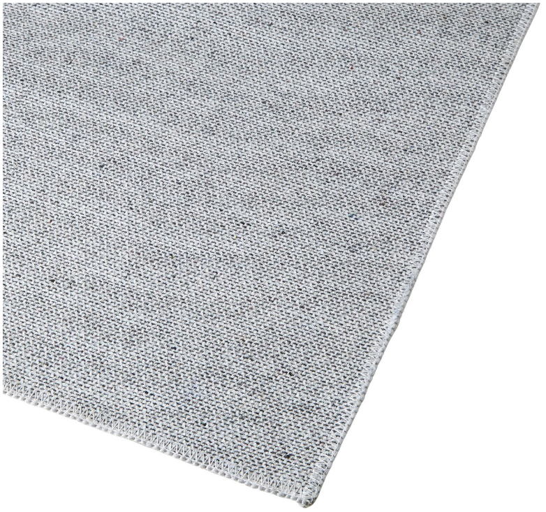 tectake® - Kurzflorteppich - 80 x 150 cm - Schwarzes Polyester - Mit Anti-Rutsch-Unterlage - Pflegeleicht & waschbar - Modernes Design