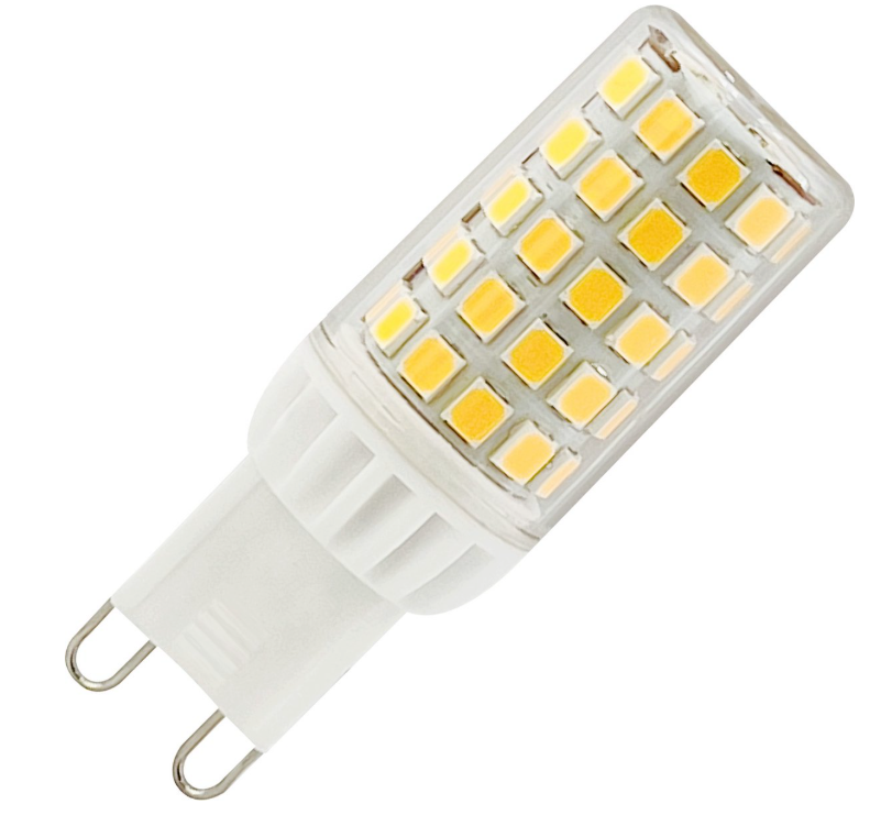 Saaf - G9 LED-Glühbirne - 3.5W - Transparenter Kunststoff - Dimmbares warmweißes Licht - Set mit 1 Stück - Energieeffizient & langlebig - Für Stimmungsbeleuchtung