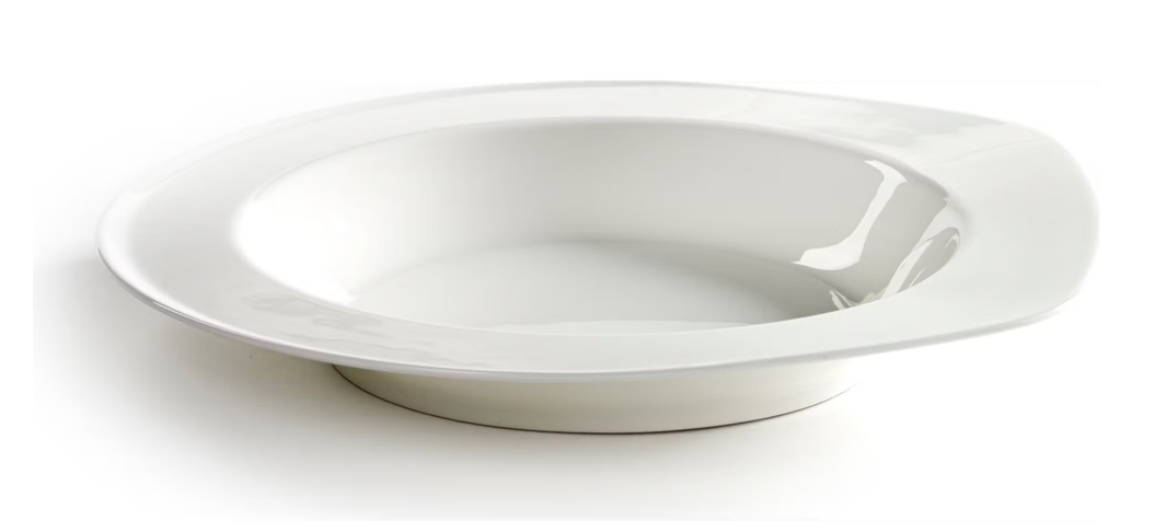 Serax - Tellerset mit XL-Teller und tiefem Teller - 32,7 cm & 25,1 cm - Mit modernem, minimalistischem Design & großzügigen Größen - Zum Essen und Präsentieren - Weißes Porzellan