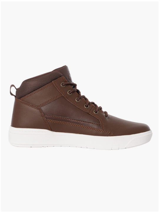 Timberland - Halbhoher Sneaker mit Schnürung - Größe 45.5 & mit bequemem Fußbett - Strapazierfähige Gummisohle & lässiger Stil - Für Männer - Mittelbraunes Leder