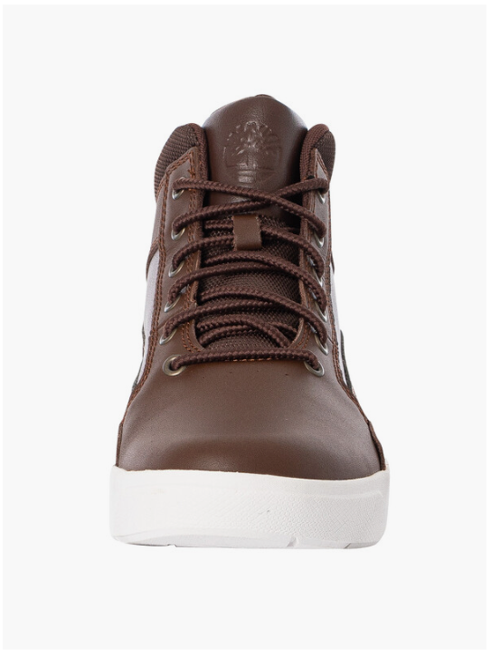 Timberland - Halbhoher Sneaker mit Schnürung - Größe 45.5 & mit bequemem Fußbett - Strapazierfähige Gummisohle & lässiger Stil - Für Männer - Mittelbraunes Leder
