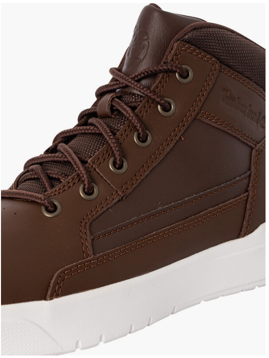 Timberland - Halbhoher Sneaker mit Schnürung - Größe 45.5 & mit bequemem Fußbett - Strapazierfähige Gummisohle & lässiger Stil - Für Männer - Mittelbraunes Leder