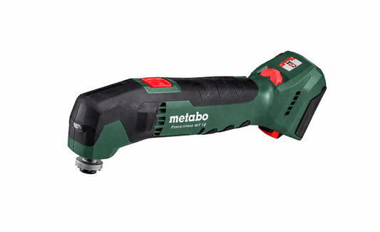 Metabo Accu-Multitool Body - 12 V - OMT-System - Mit LED-Beleuchtung und schlankem Griff - Zum Sägen, Schleifen und Schaben - Metall - Grün/Schwarz