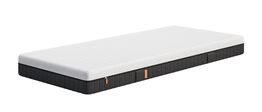 Emma - Express Hybridmatratze - 120 x 200 cm - Mit Aeroflex™ Taschenfedern und 7 ergonomischen Zonen und atmungsaktivem Bezug - Für Bauch-, Rücken- und Seitenschläfer - Weißes und graues Textil