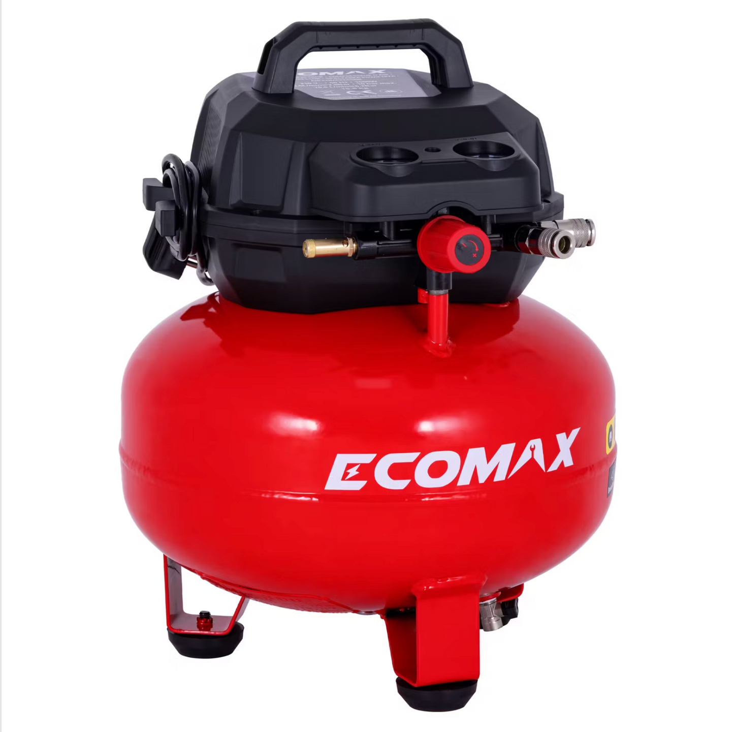 Ecomax Pancake Air Compressor 23L - Kompakt und leistungsstark - Doppelanschluss