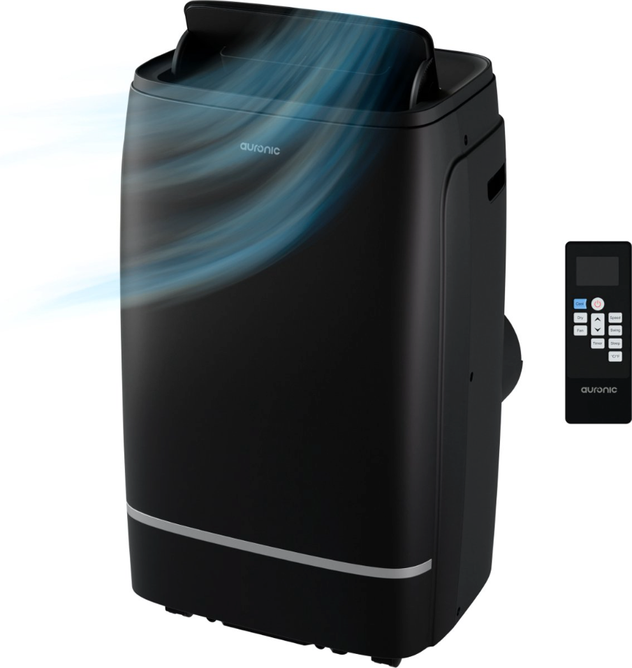 Auronic 12.000 BTU Mobiles Klimagerät - 4-in-1 - Schwarz