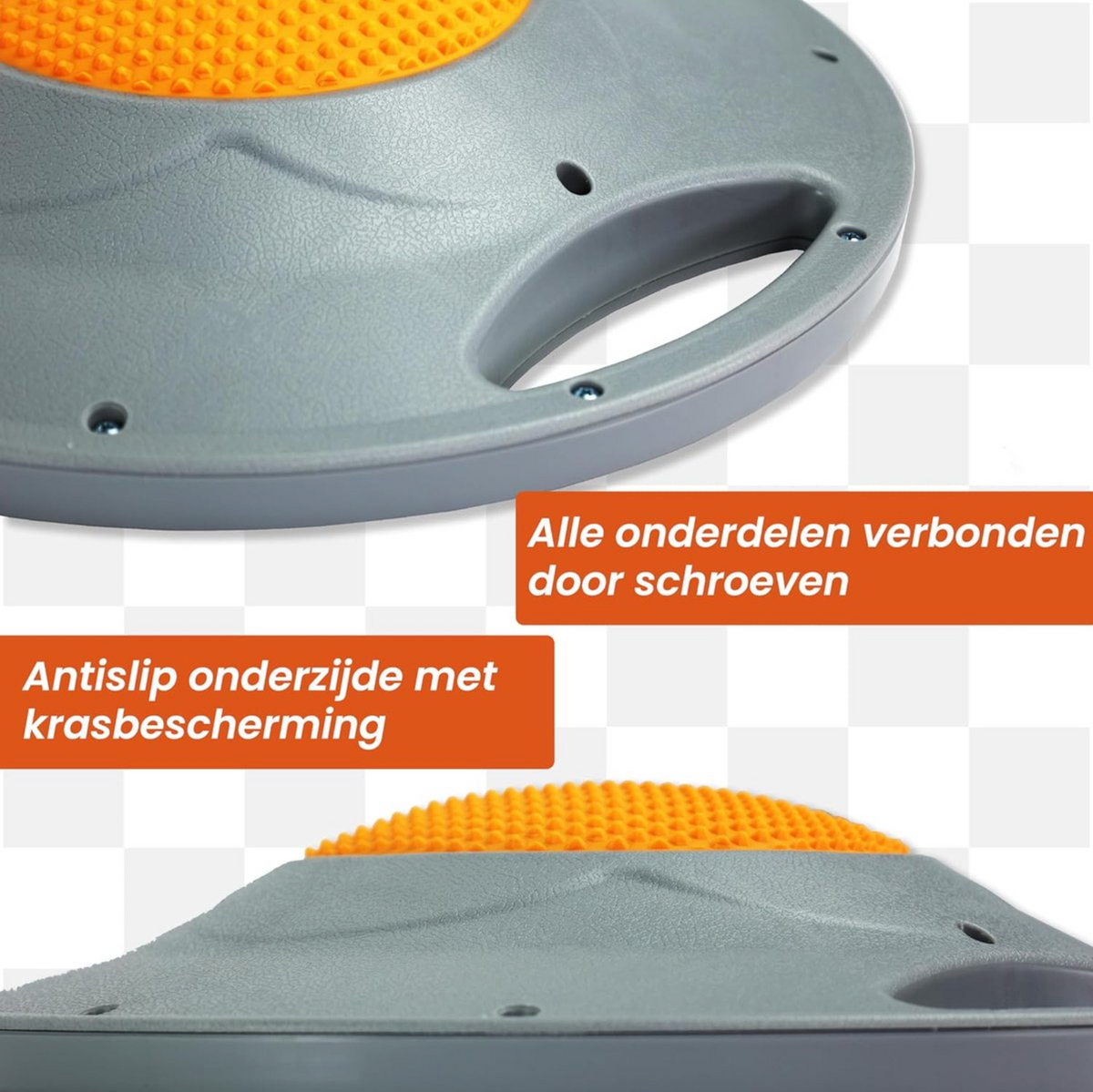 DH FitLife Balance Board Ø42 cm - Extra Large - Mit Griffen - Max. 200 kg