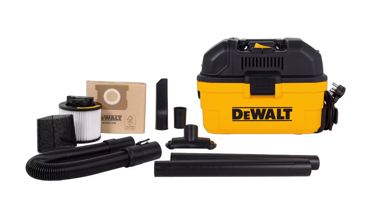 DeWalt Nass- und Trockensauger DXV15TA - 15 Liter - 1100 W - Toolbox Design - mit Blasfunktion