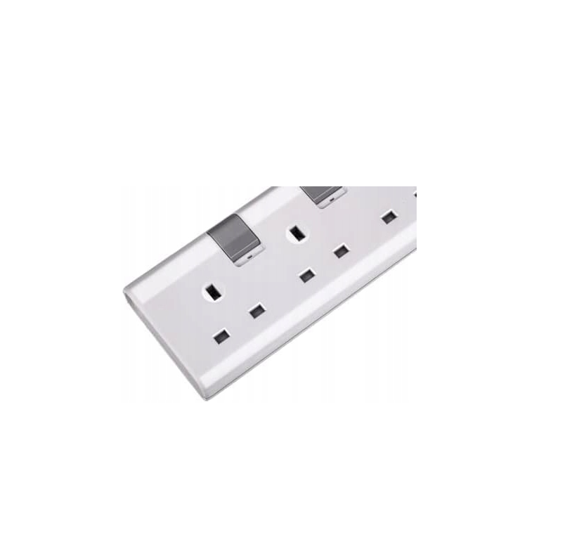 Philips Verlängerungskabel 2 m 4 Steckdosen weiß - UK