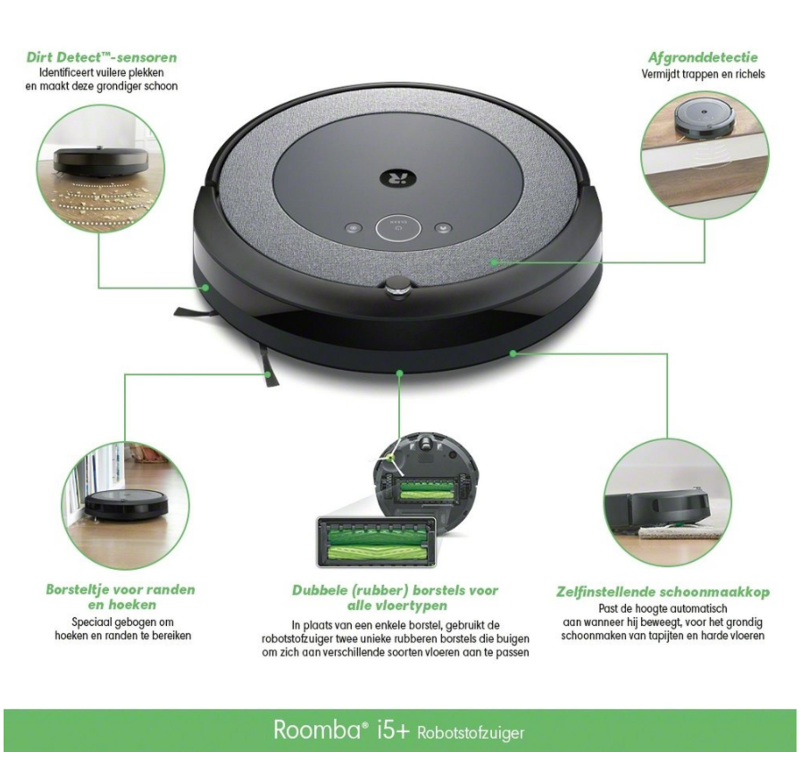 Roomba® i5 Staubsaugerroboter mit Wi-Fi-Verbindung