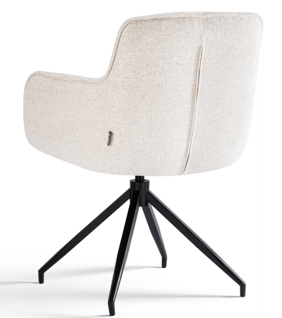 2x Criks Design Esstisch-Drehstuhl Charly - beige