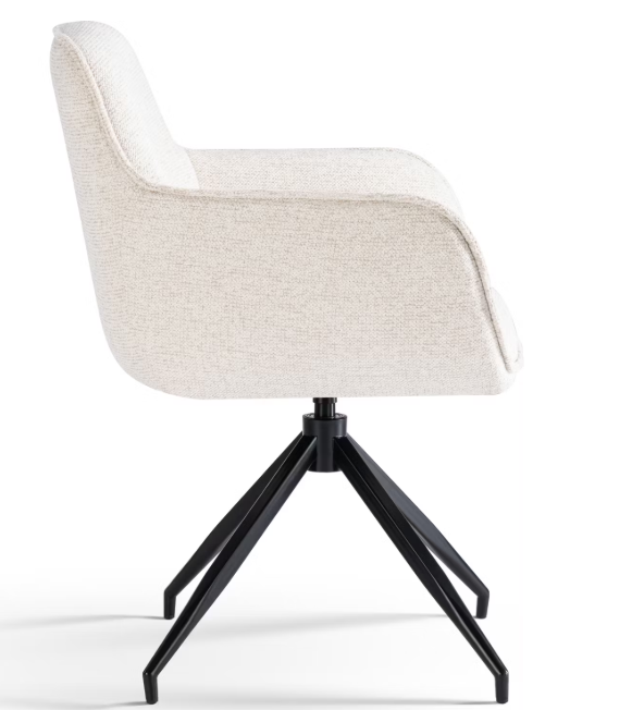 2x Criks Design Esstisch-Drehstuhl Charly - beige