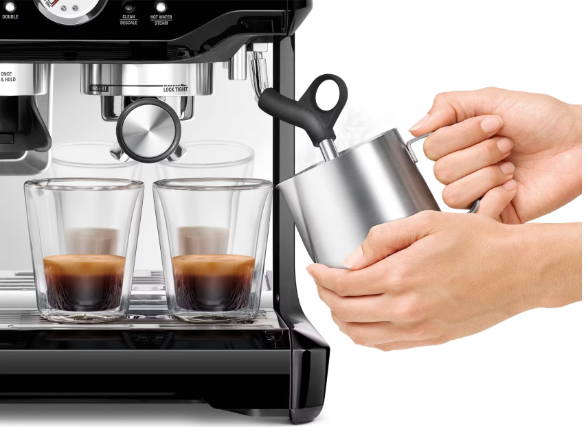 Sage - The Barista Express SES870BKS - Vollautomatische Espressomaschine - Silber mit Schwarz - 31 x 38 x 40 cm