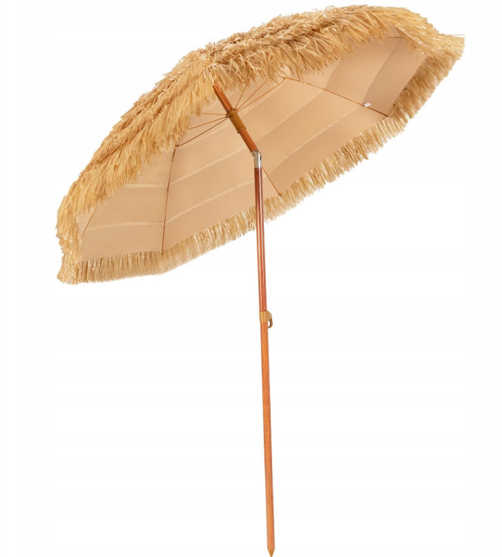 Sonnenschirm Coast 220 cm - beige mit verstellbarer Neigung, stabil und windfest