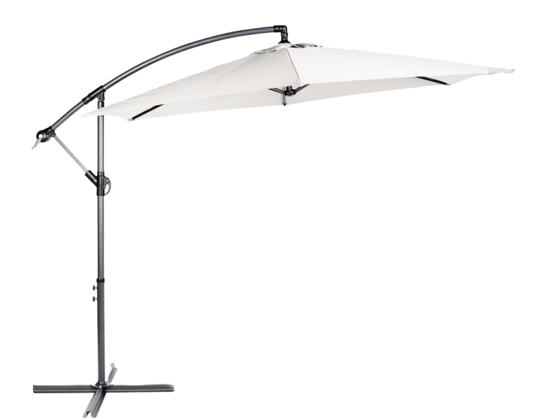 Lifa Garden Hängesonnenschirm Ø 300 cm Creme - inklusive Schutzhülle