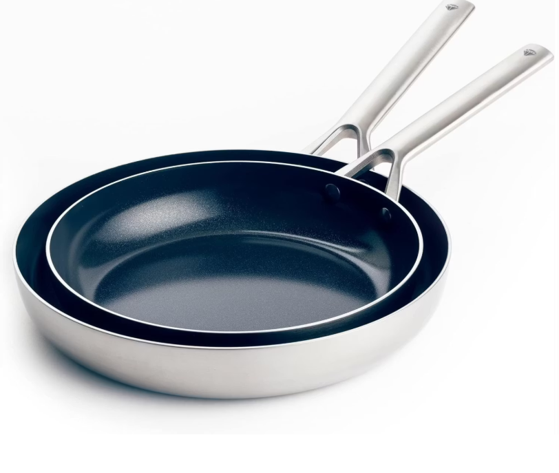 Blue Diamond Pfannenset - 2 Stück - Pfasfrei - Ø24 & Ø26 cm - Edelstahl