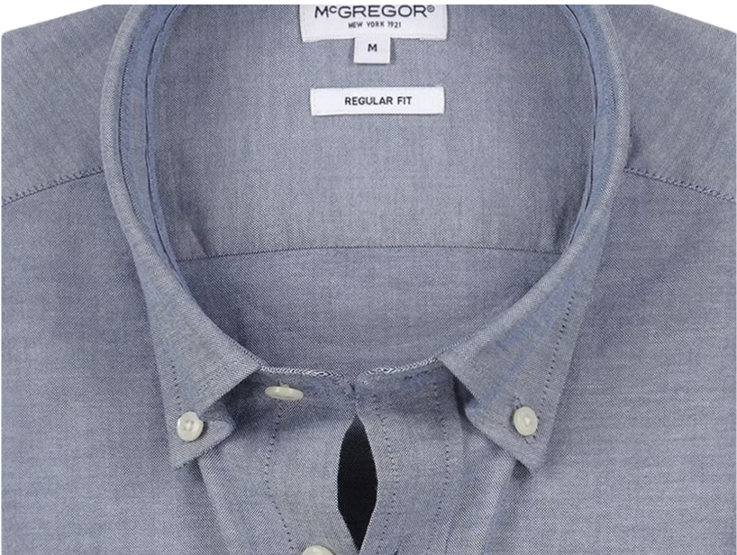McGregor Stretch Oxford Hemd Herren - Navy - Größe S - 2100 MM241.6001.01