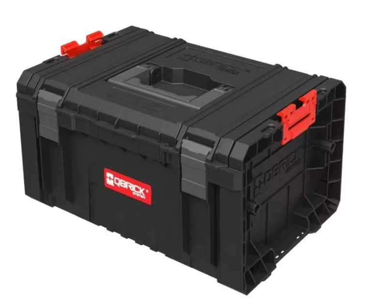 Qbrick Z257776PG001 Werkzeugkoffer PRO 2.0 mit 5x PRO Organizer Multi - Schwarz, 450 x 334 x 240 mm