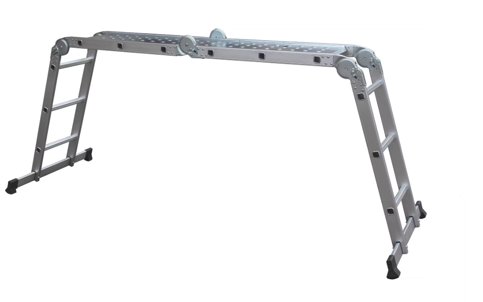 Batavia Aluminium Multifunktionsleiter 4x3 Sprossen - Höhe 165 cm | Arbeitshöhe 339 cm - Kompakt 90x33,5x25 cm