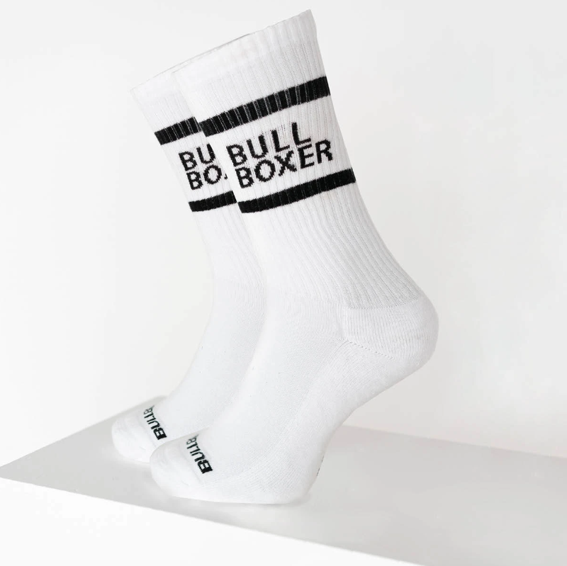 Bullboxer Herren Socken Weiß 2er-Pack | Größe 35-38 | 75% Baumwolle