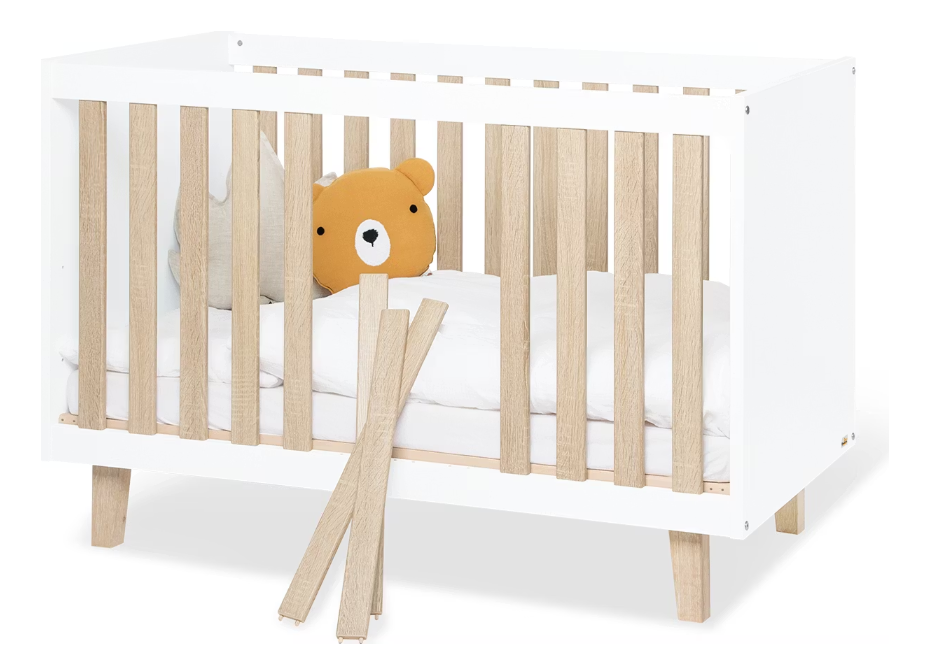 Pinolino Kinderbett Lumi Klein Eiche Natur | 120 x 60 cm
