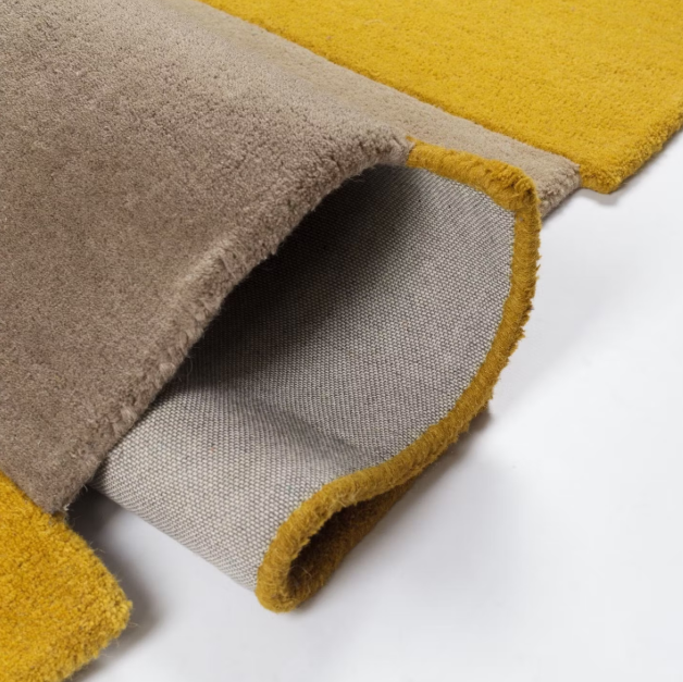 Flair Rugs Collage Wollteppich 200 x 290 cm - Ocker