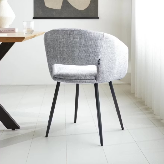 Vince Design Boden Esszimmerstuhl 55x55x78 cm - Hellgrau