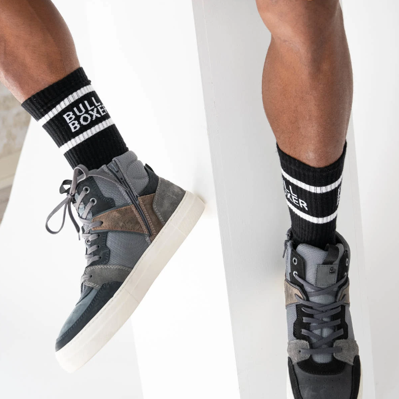 Bullboxer Herren Socken 2er-Pack Schwarz/Schwarz Größe 39-42