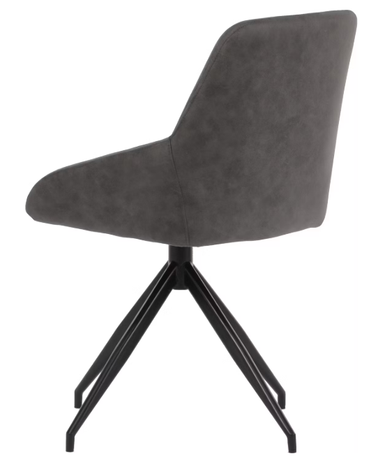 Dutchbone Esszimmerstuhl Laurel 360° drehbar - Anthrazit - 60x51x85 cm