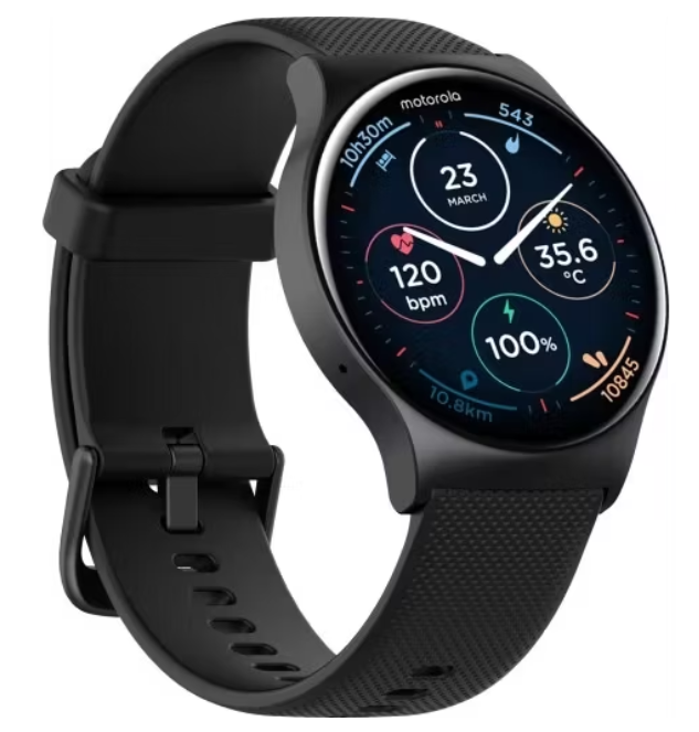 Motorola Moto Watch 120 Smartwatch 1,43" AMOLED - Schwarz