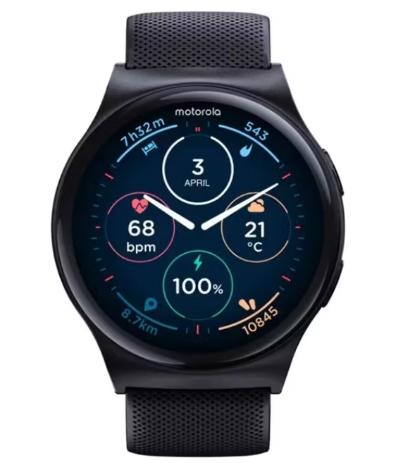 Motorola Moto Watch 120 Smartwatch 1,43" AMOLED - Schwarz