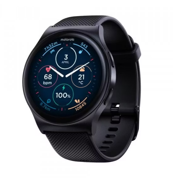 Motorola Moto Watch 120 Smartwatch 1,43" AMOLED - Schwarz