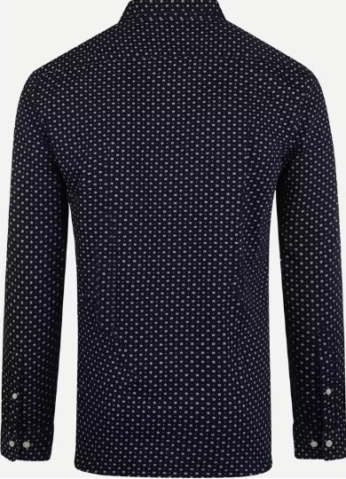 McGregor Indigo Hemd Herren Navy - Regular Fit - 100% Baumwolle - Größe L