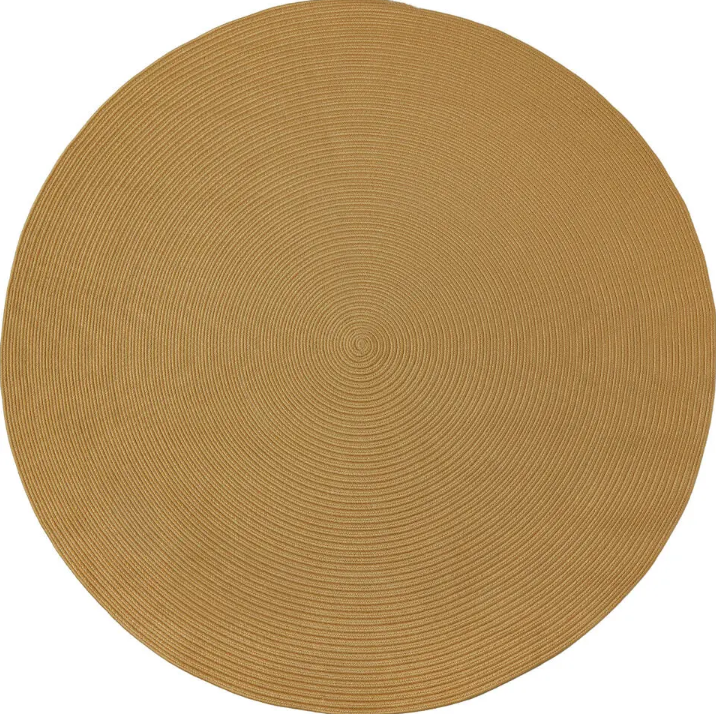 tectake® Flechtteppich Raya - Ø 160 cm - Jute-Look braun