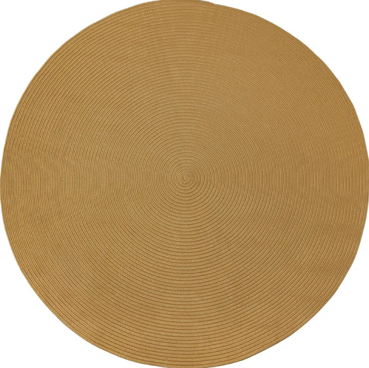 tectake® Flechtteppich Raya - Ø 160 cm - Jute-Look braun