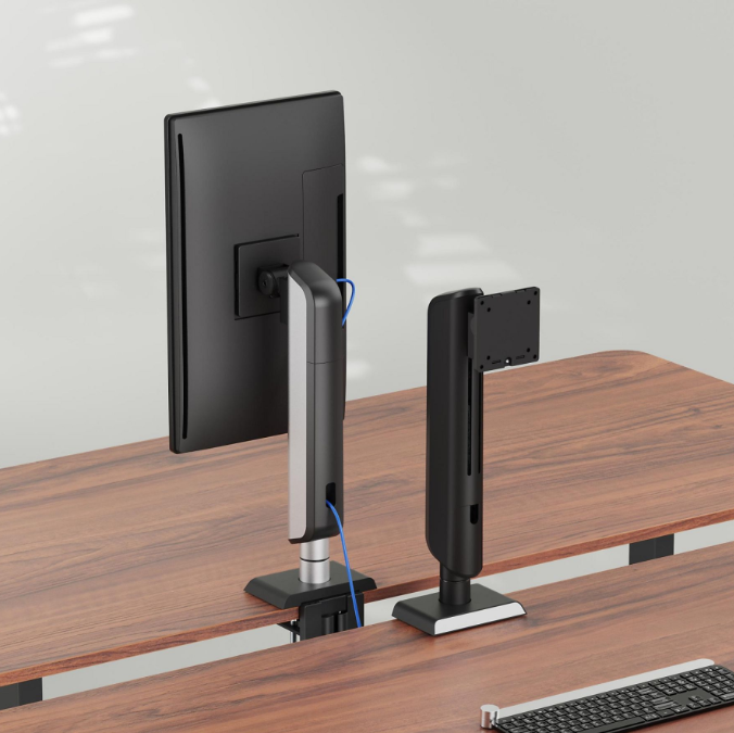 VDD LUMLDT70-C01 Monitorarm - Schwarz - 71x18x20 cm - Ergonomischer Monitorständer mit Klemmvorrichtung