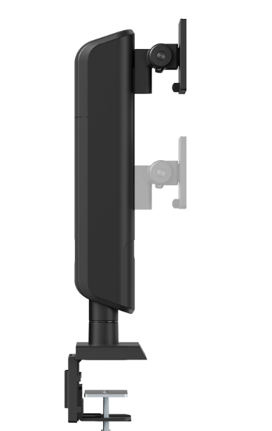 VDD LUMLDT70-C01 Monitorarm - Schwarz - 71x18x20 cm - Ergonomischer Monitorständer mit Klemmvorrichtung