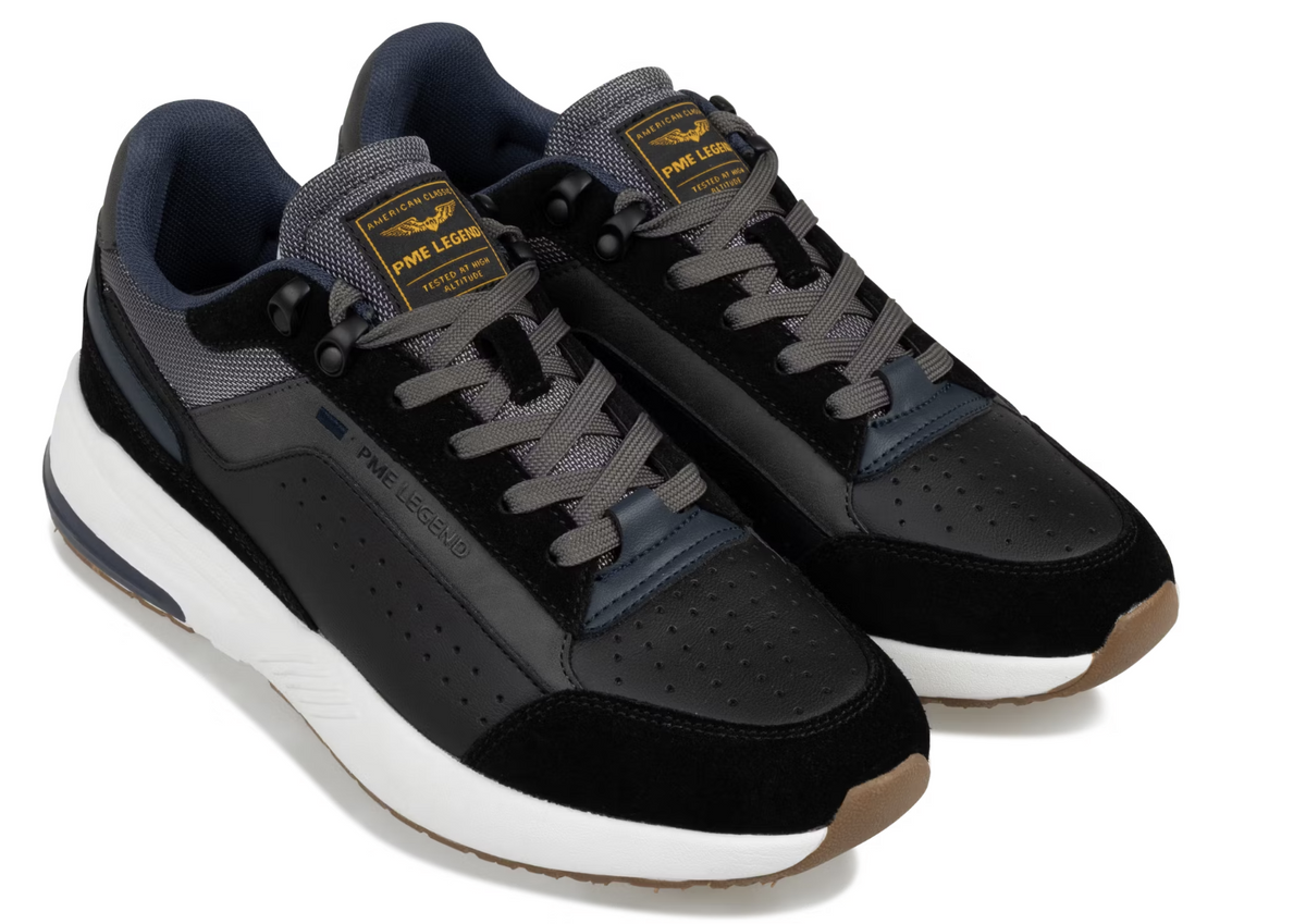 PME Legend Noselifter Sneakers Herren - Schwarz - Größe 45 - Sportlicher Multimaterial-Komfort
