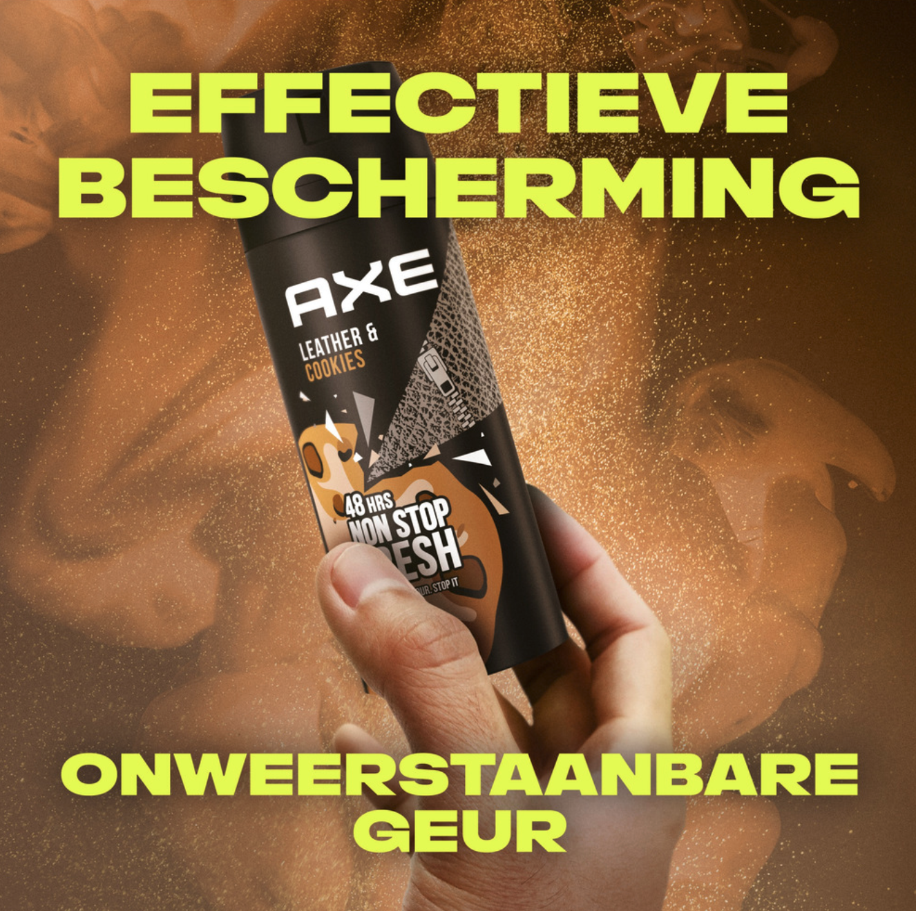 Axe Leather & Cookies Deospray 2x150 ml - Leder- und Keksduft - lang anhaltende Frische