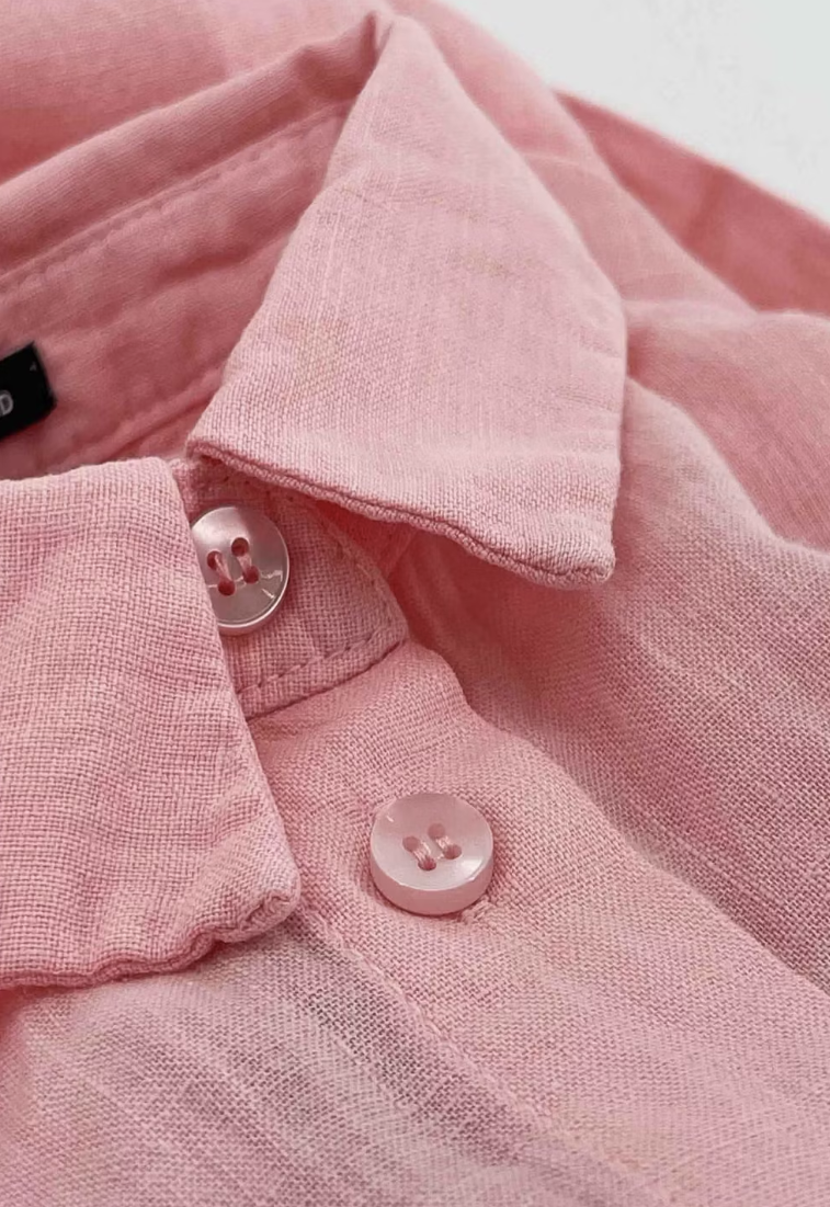 Gaastra Ocean Linen Bluse Ladies - Größe XS - Rosebud - 100% Leinen